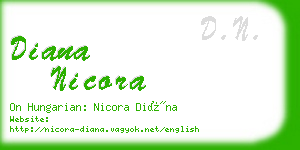 diana nicora business card